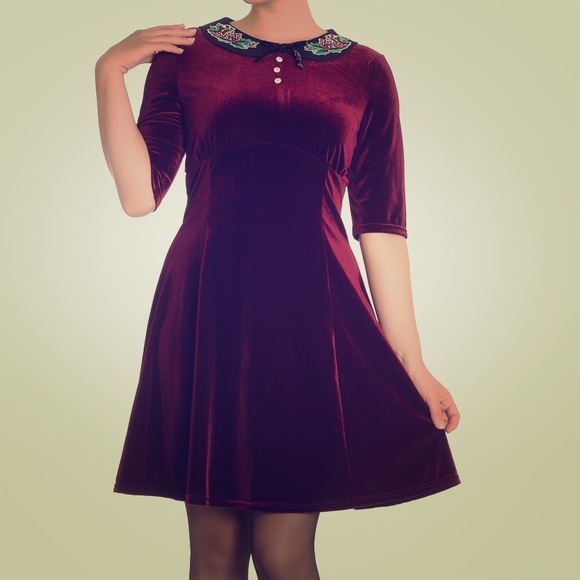 hell bunny velvet dress